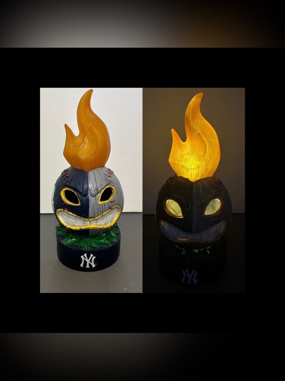 New York Yankees Tiki Totem 12" - MLB Officially Licensed Light Up Décor used